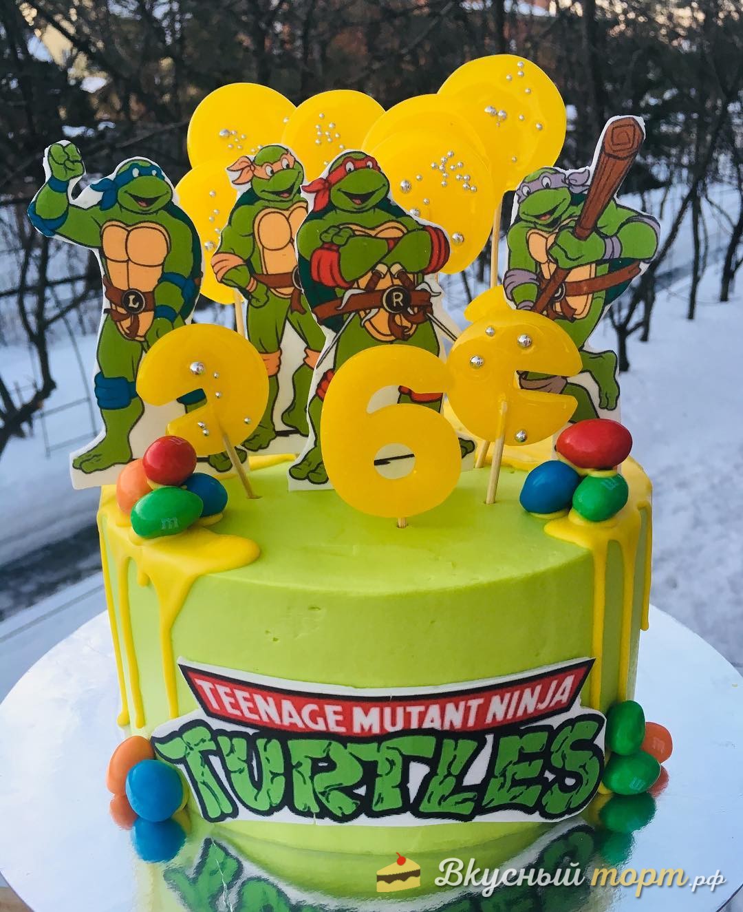 Торт «Черепашки Ниндзя» на День рождения